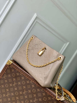 LV M14414 Louis Vuitton Anytime PM Cowhide Leather Bag Tourterelle Gray - Default Title - View 2