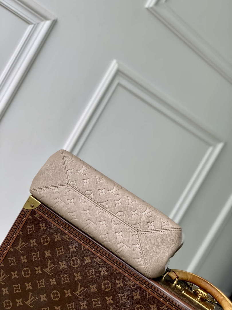 LV M14414 Louis Vuitton Anytime PM Cowhide Leather Bag Tourterelle Gray