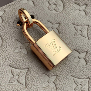 LV M14414 Louis Vuitton Anytime PM Cowhide Leather Bag Tourterelle Gray - Default Title - View 5