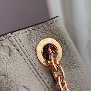 LV M14414 Louis Vuitton Anytime PM Cowhide Leather Bag Tourterelle Gray - Default Title - View 6