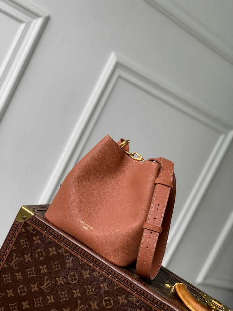 LV M14416 Louis Vuitton Low Key All In BB Bag Cognac Brown