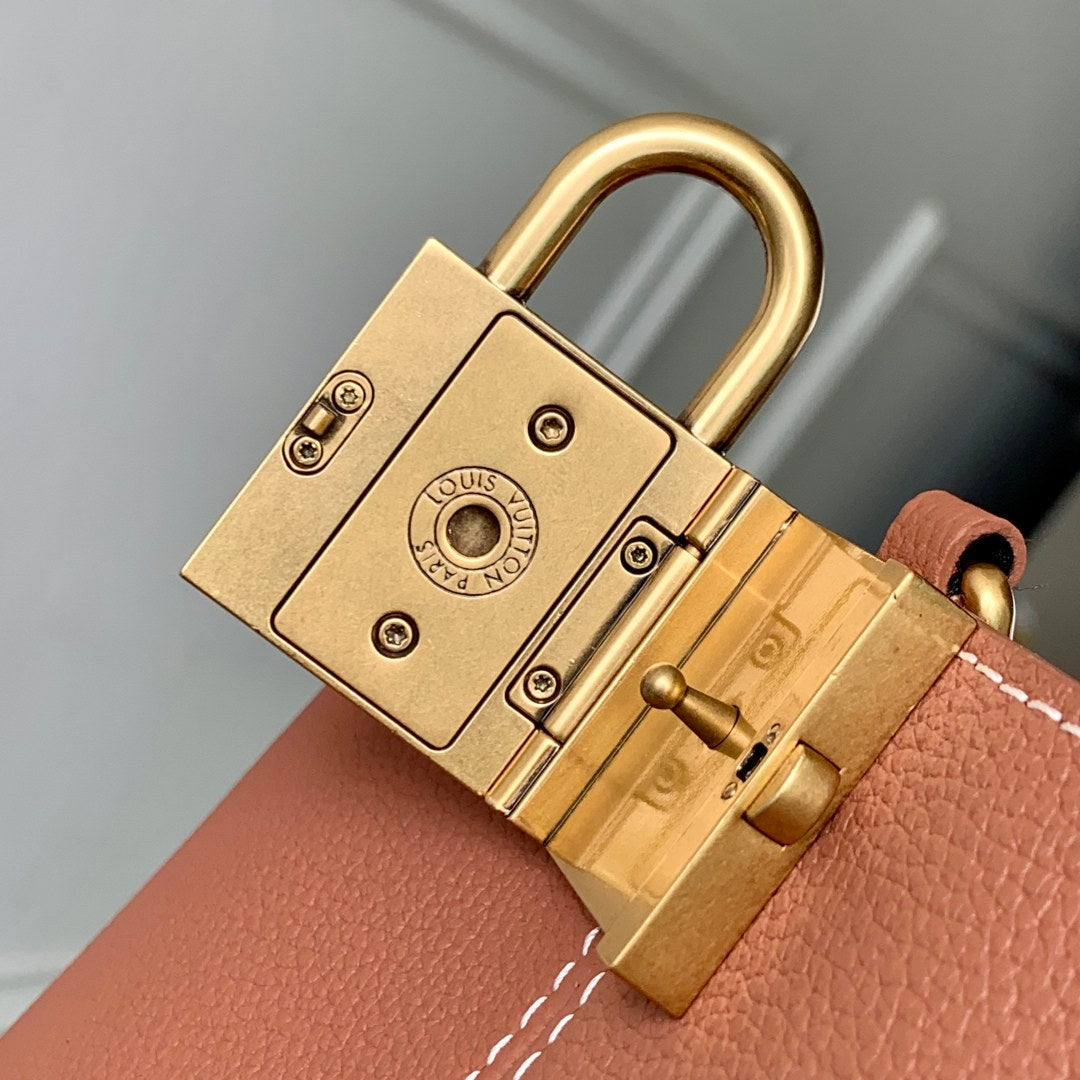 LV M14416 Louis Vuitton Low Key All In BB Bag Cognac Brown