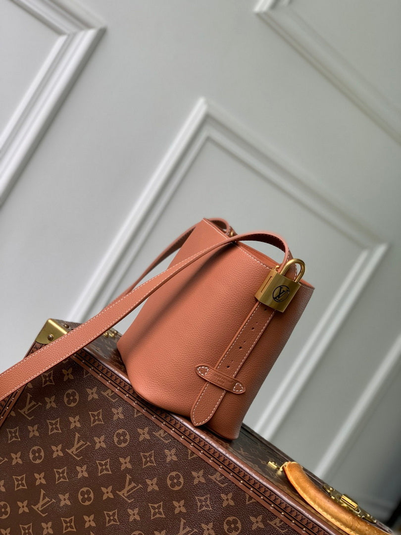 LV M14416 Louis Vuitton Low Key All In BB Bag Cognac Brown