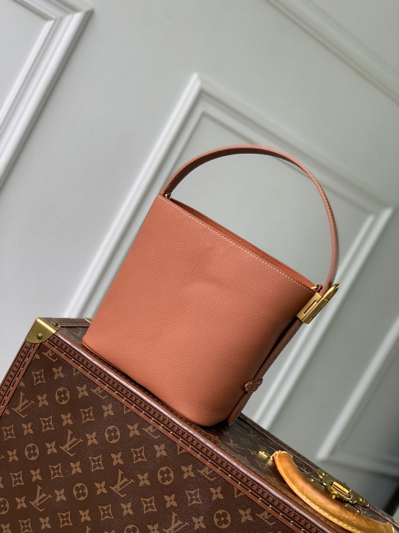 LV M14416 Louis Vuitton Low Key All In BB Bag Cognac Brown