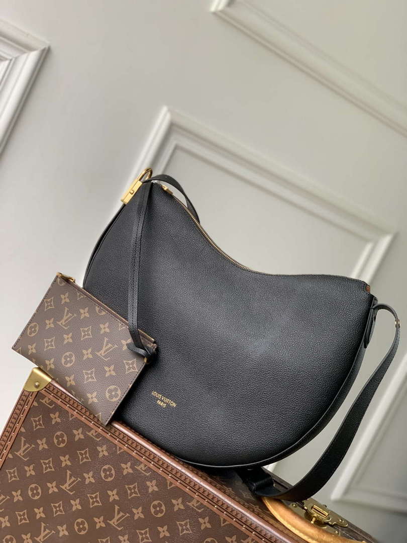 LV M14417 Louis Vuitton Low Key Cookie MM Bag Black - Default Title - View 1