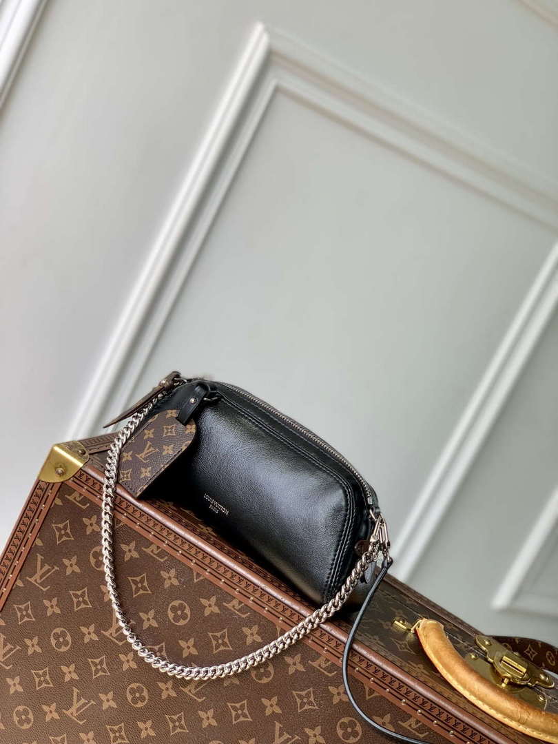 LV M14544 Louis Vuitton Pochette Vibe Handbag Black - Default Title - View 2