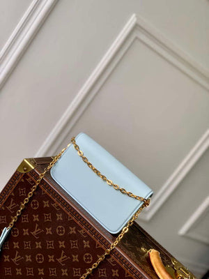 LV M14547 Louis Vuitton Wallet On Chain LV Bloom Bag Azure Blue - Default Title - View 3