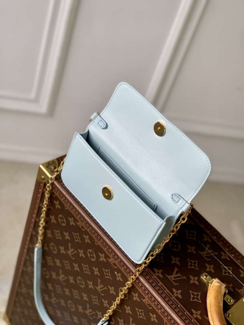 LV M14547 Louis Vuitton Wallet On Chain LV Bloom Bag Azure Blue - Default Title - View 9