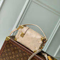 LV M14571 Louis Vuitton Side Trunk PM Bag Biscuit - Default Title - View 1