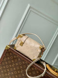 LV M14571 Louis Vuitton Side Trunk PM Bag Biscuit