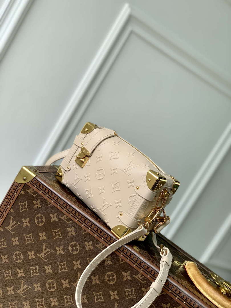 LV M14571 Louis Vuitton Side Trunk PM Bag Biscuit