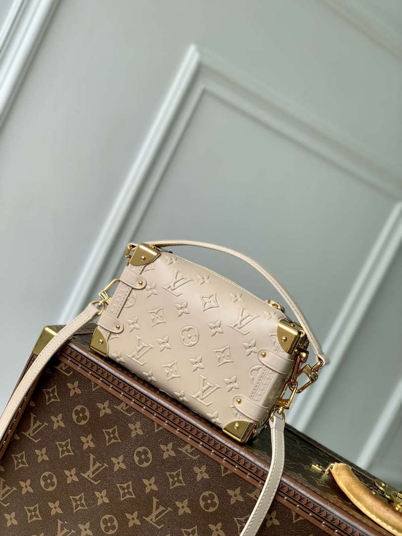 LV M14571 Louis Vuitton Side Trunk PM Bag Biscuit