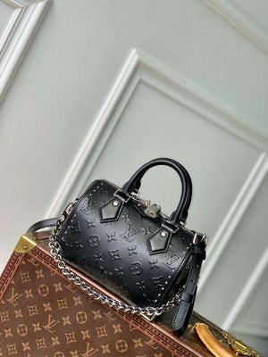 LV M14575 Louis Vuitton Speedy 20 Trunk Bag Black - Default Title - View 1