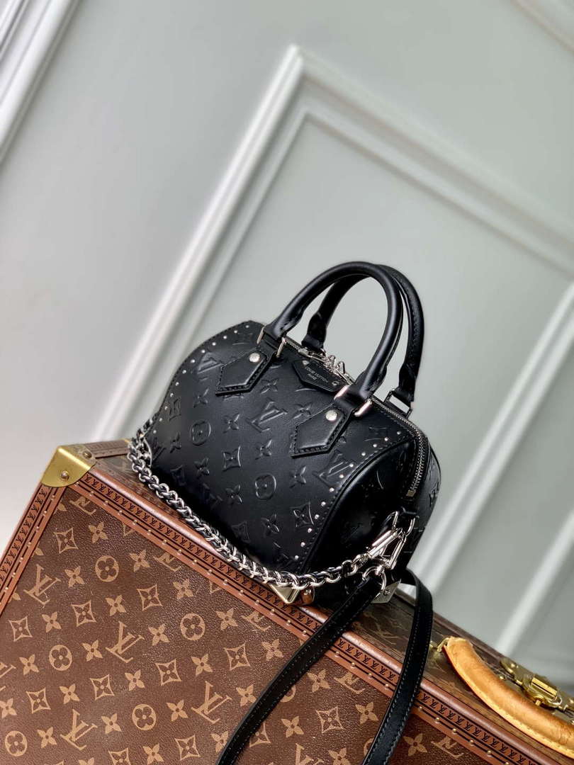 LV M14575 Louis Vuitton Speedy 20 Trunk Bag Black
