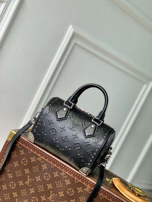 LV M14575 Louis Vuitton Speedy 20 Trunk Bag Black - Default Title - View 3