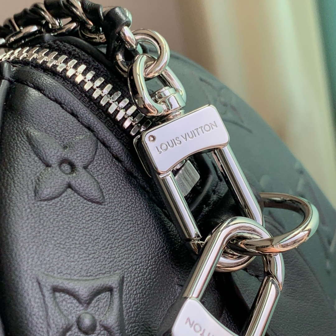 LV M14575 Louis Vuitton Speedy 20 Trunk Bag Black - Default Title - View 6