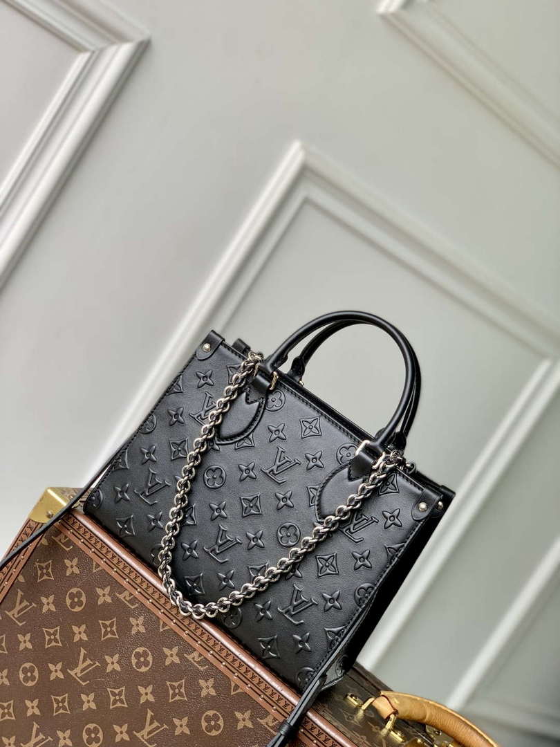 LV M14576 Louis Vuitton OnTheGo PM Bag Black - Default Title - View 1