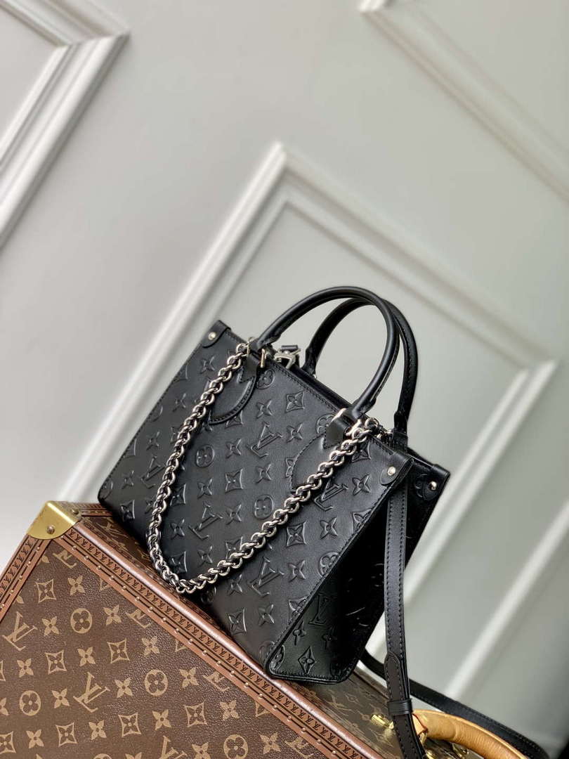 LV M14576 Louis Vuitton OnTheGo PM Bag Black - Default Title - View 2
