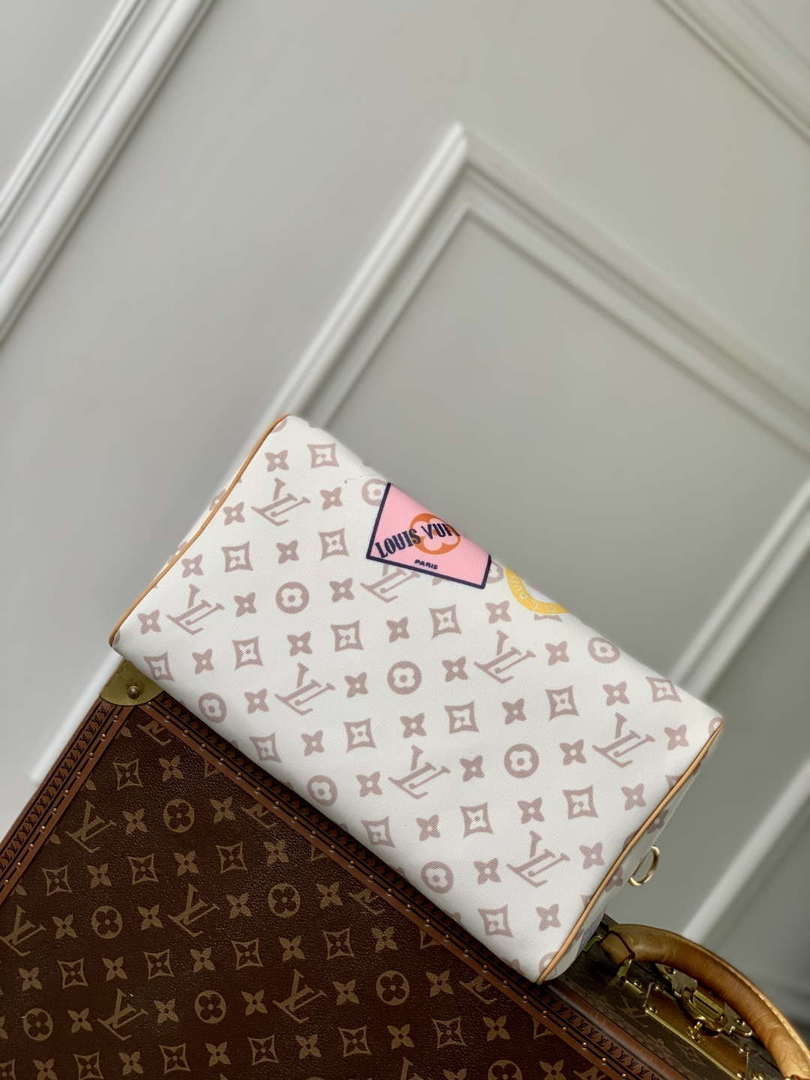 LV M14587 Louis Vuitton Speedy Soft 30 Bag Monogram Dune