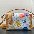 LV M14606 Louis Vuitton Side Trunk MM Bag Monogram Dune - Default Title - View 1