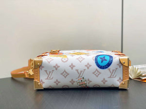 LV M14606 Louis Vuitton Side Trunk MM Bag Monogram Dune - Default Title - View 7