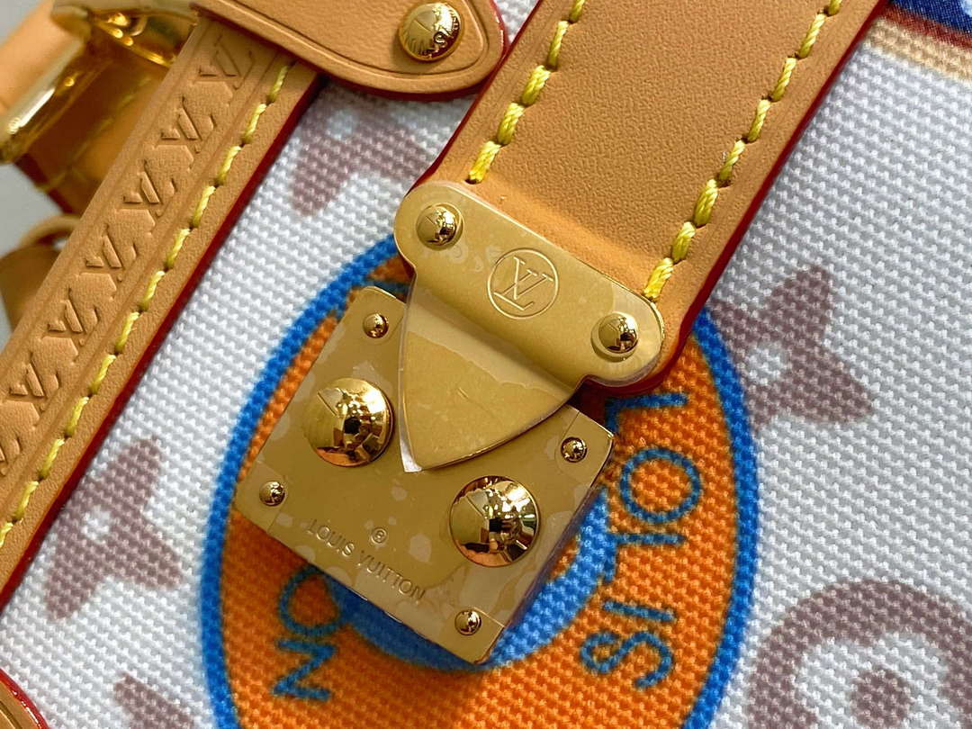 LV M14606 Louis Vuitton Side Trunk MM Bag Monogram Dune - Default Title - View 9