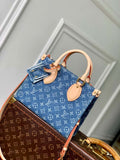 LV M14633 Louis Vuitton OnTheGo PM Bag Denim Blue