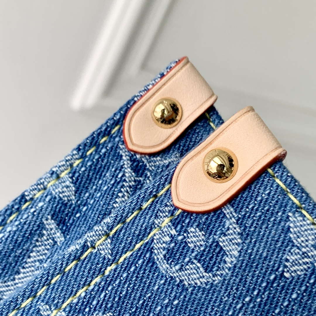 LV M14633 Louis Vuitton OnTheGo PM Bag Denim Blue