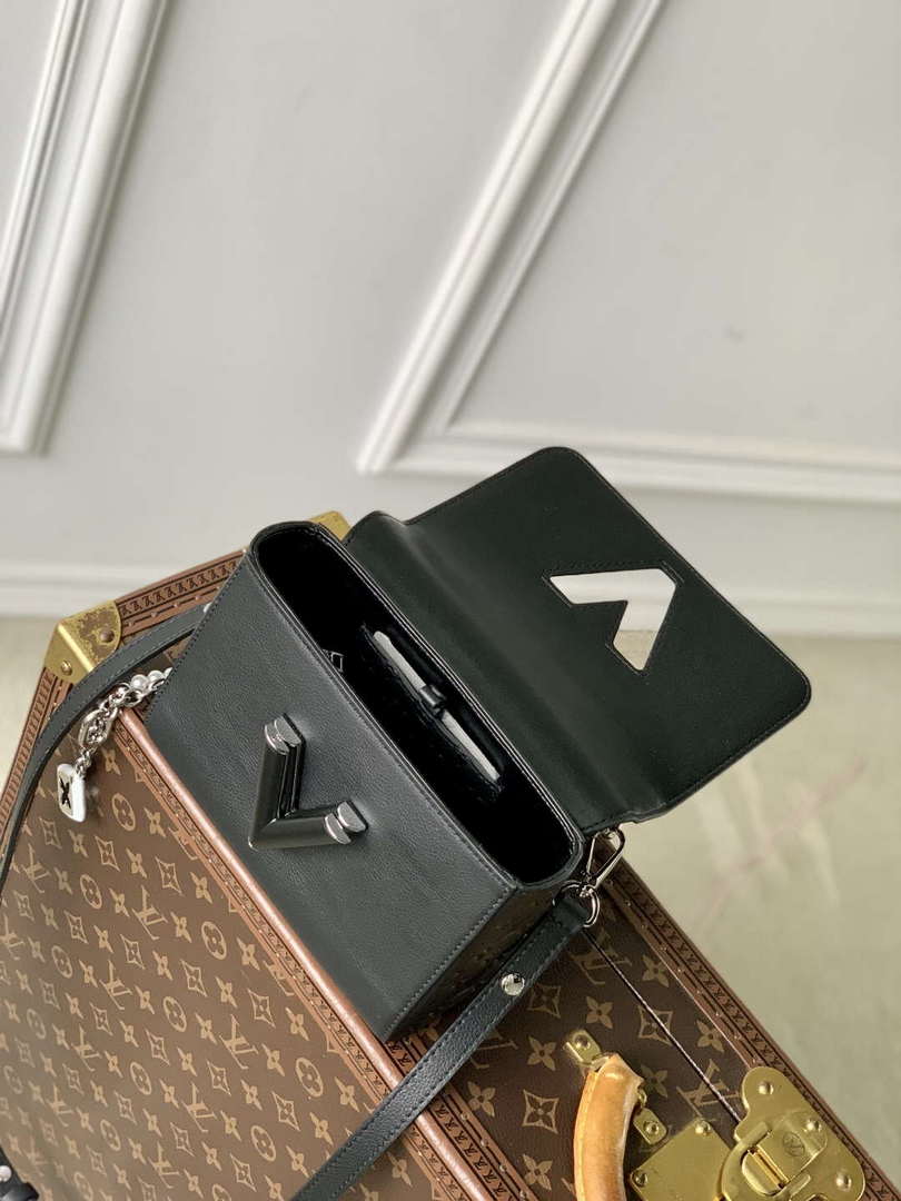 LV M14636 Louis Vuitton Twist PM Slim Bag Black - Default Title - View 9