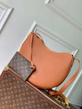 LV M14642 Louis Vuitton Low Key Cookie MM Bag Cognac