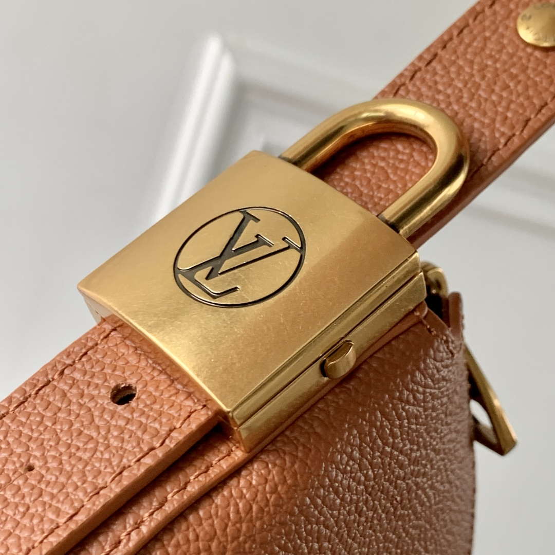LV M14642 Louis Vuitton Low Key Cookie MM Bag Cognac - Default Title - View 5