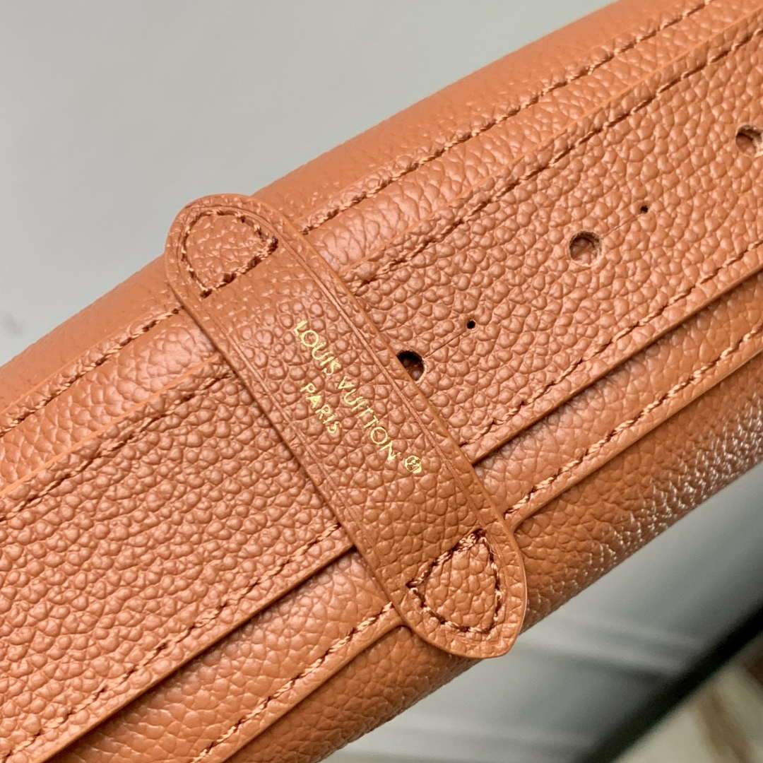 LV M14642 Louis Vuitton Low Key Cookie MM Bag Cognac