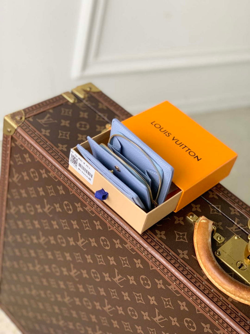LV M14656 Louis Vuitton Cl¨¦a Wallet Azure Blue