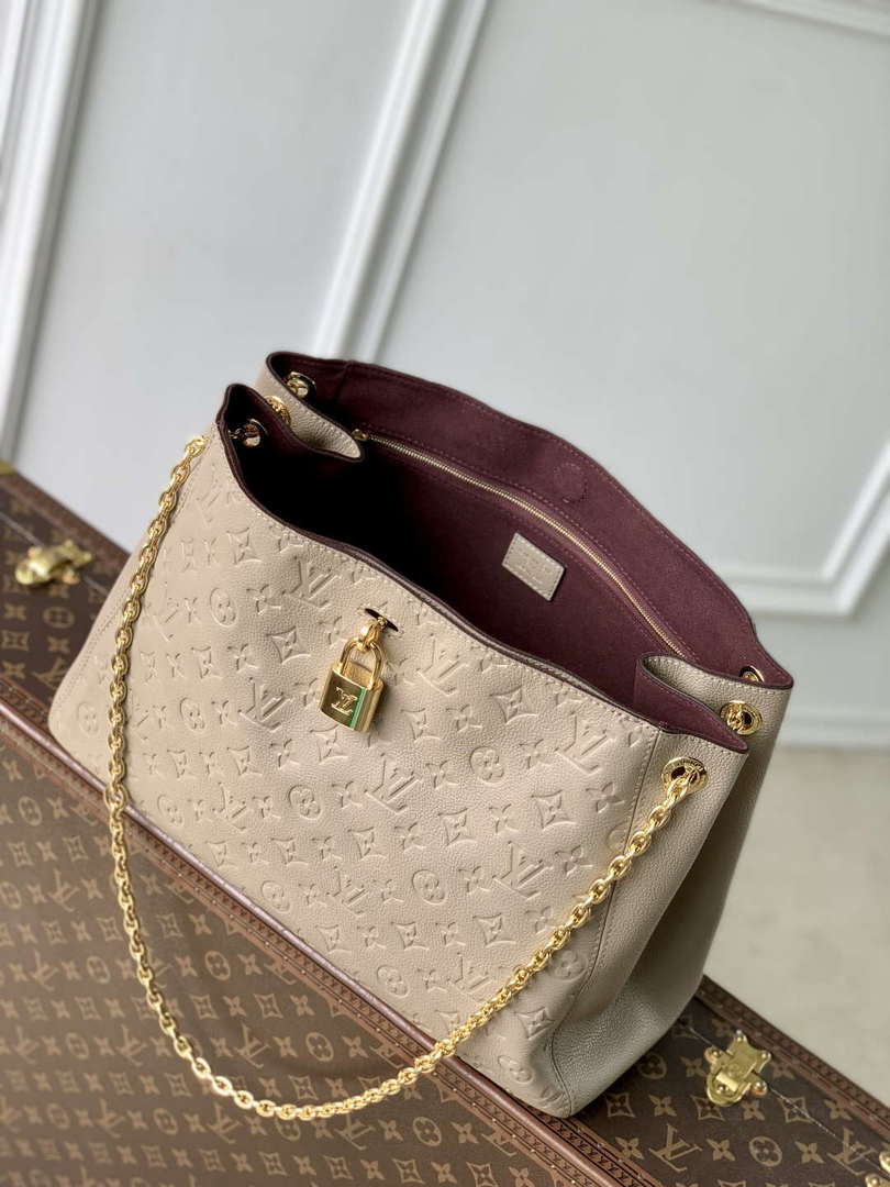 LV M14658 Louis Vuitton Anytime MM Bag Tourterelle Gray