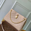 LV M14659 Louis Vuitton Anytime PM Cowhide Leather Bag Sand - Default Title - View 1