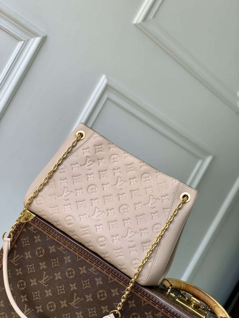 LV M14659 Louis Vuitton Anytime PM Cowhide Leather Bag Sand