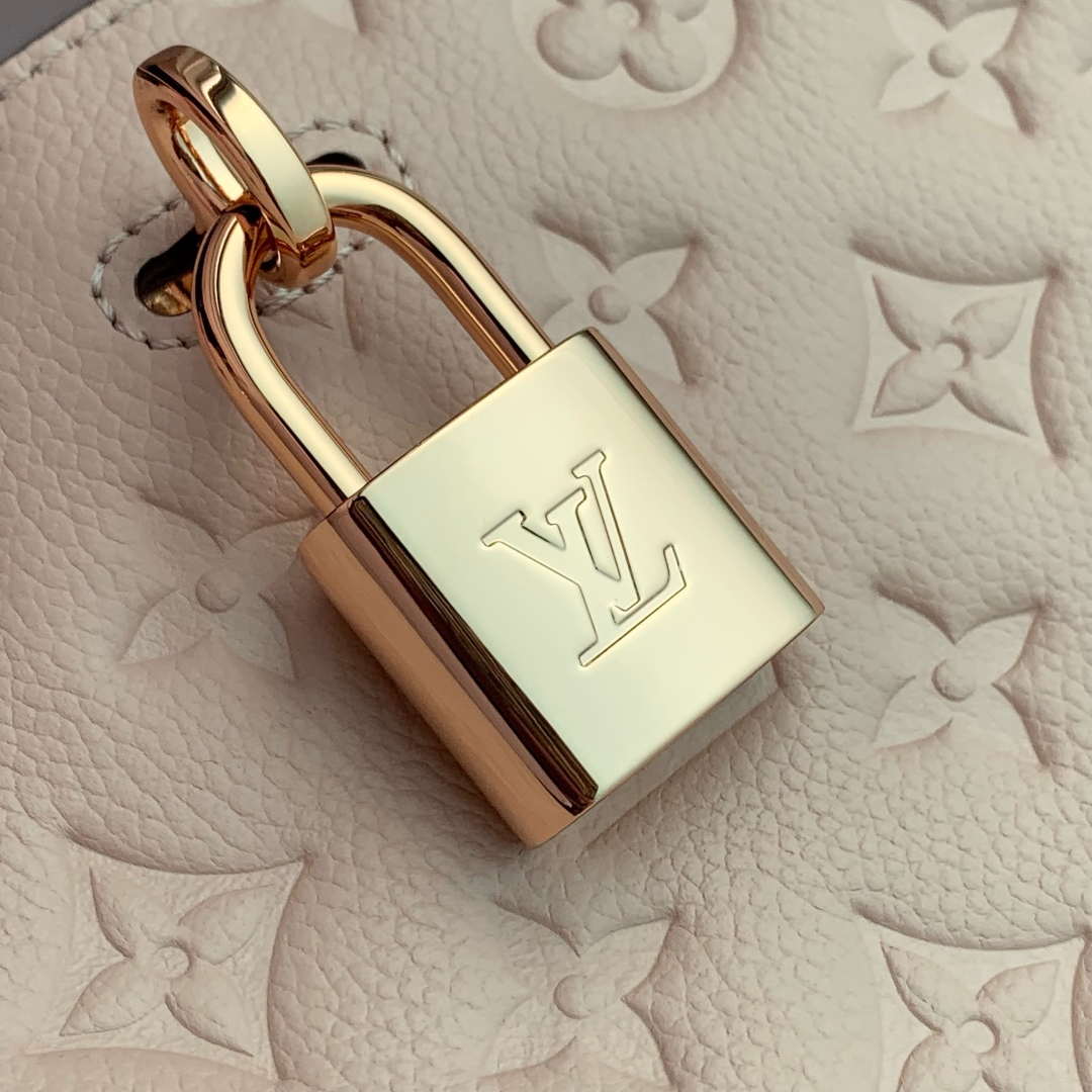 LV M14659 Louis Vuitton Anytime PM Cowhide Leather Bag Sand