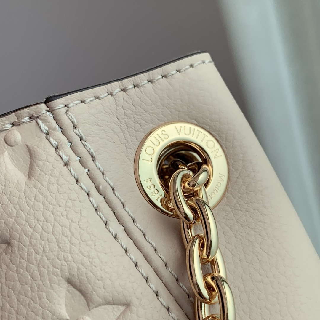 LV M14659 Louis Vuitton Anytime PM Cowhide Leather Bag Sand
