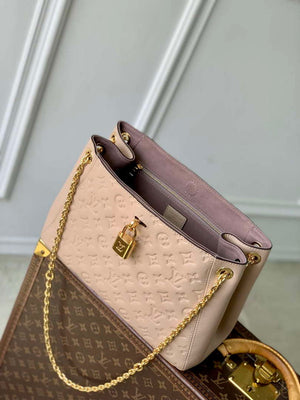 LV M14659 Louis Vuitton Anytime PM Cowhide Leather Bag Sand - Default Title - View 9