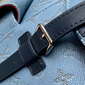 LV M14676 Louis Vuitton Christopher MM Backpack Blue - Default Title - View 5