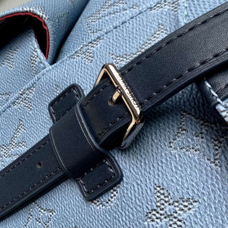 LV M14676 Louis Vuitton Christopher MM Backpack Blue