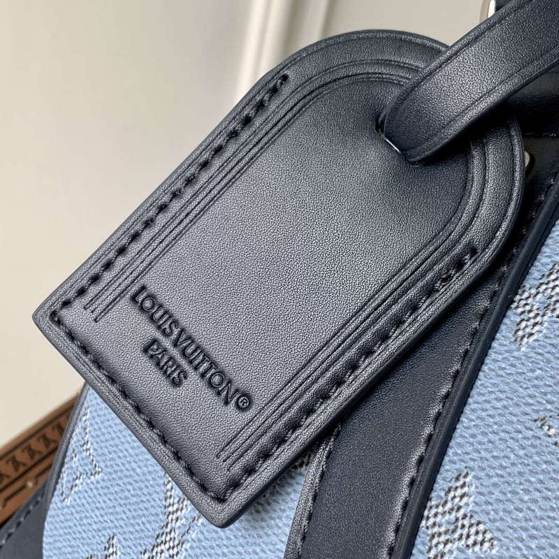 LV M14681 Louis Vuitton Keepall Bandouliere 25 Bag Blue