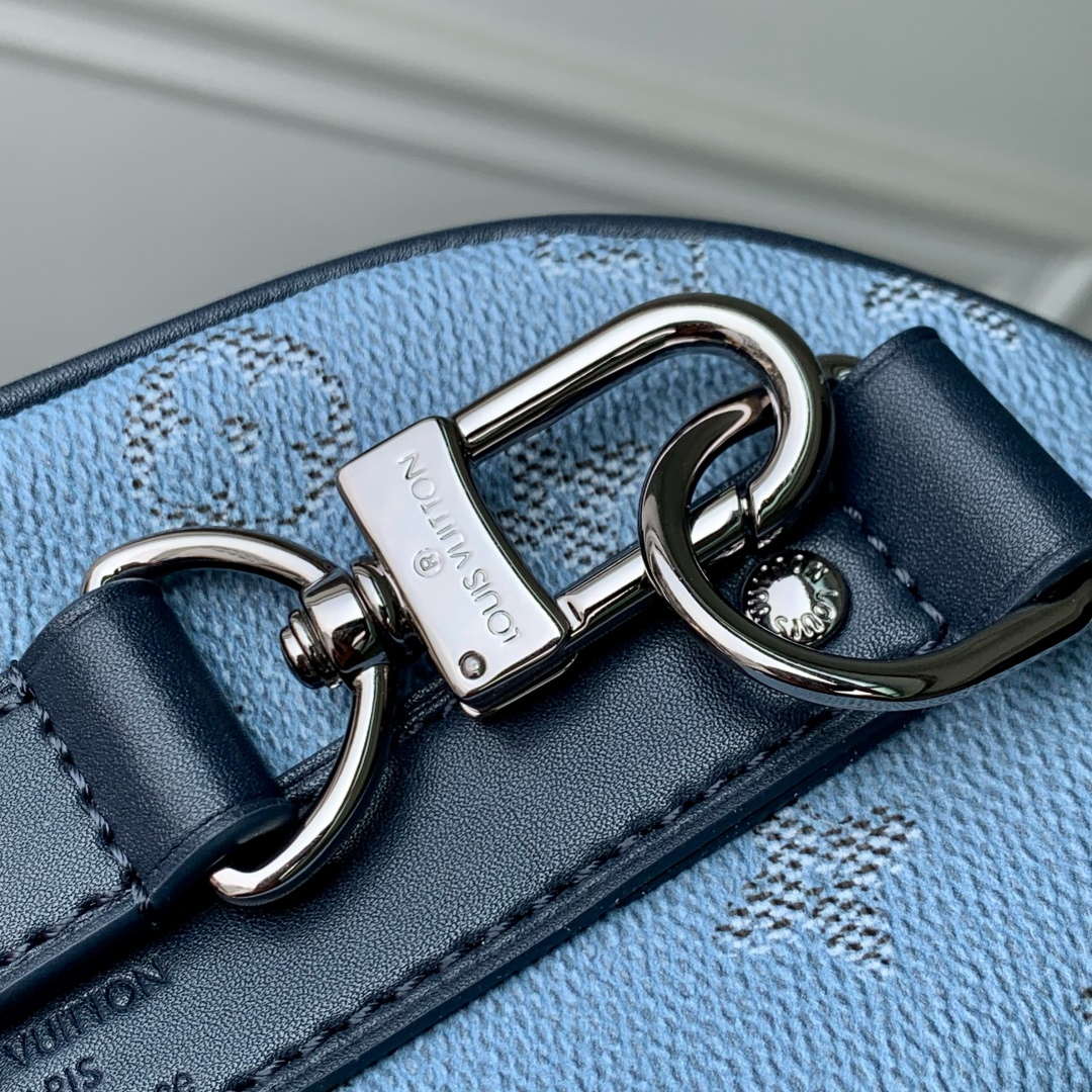 LV M14681 Louis Vuitton Keepall Bandouliere 25 Bag Blue