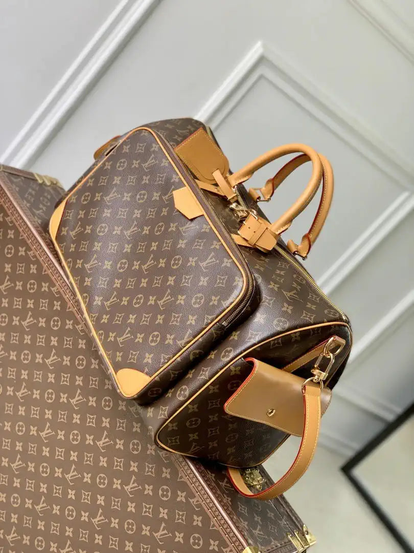 LV M14735 Louis Vuitton Keepall Cargo 50 Travel Bag Monogram