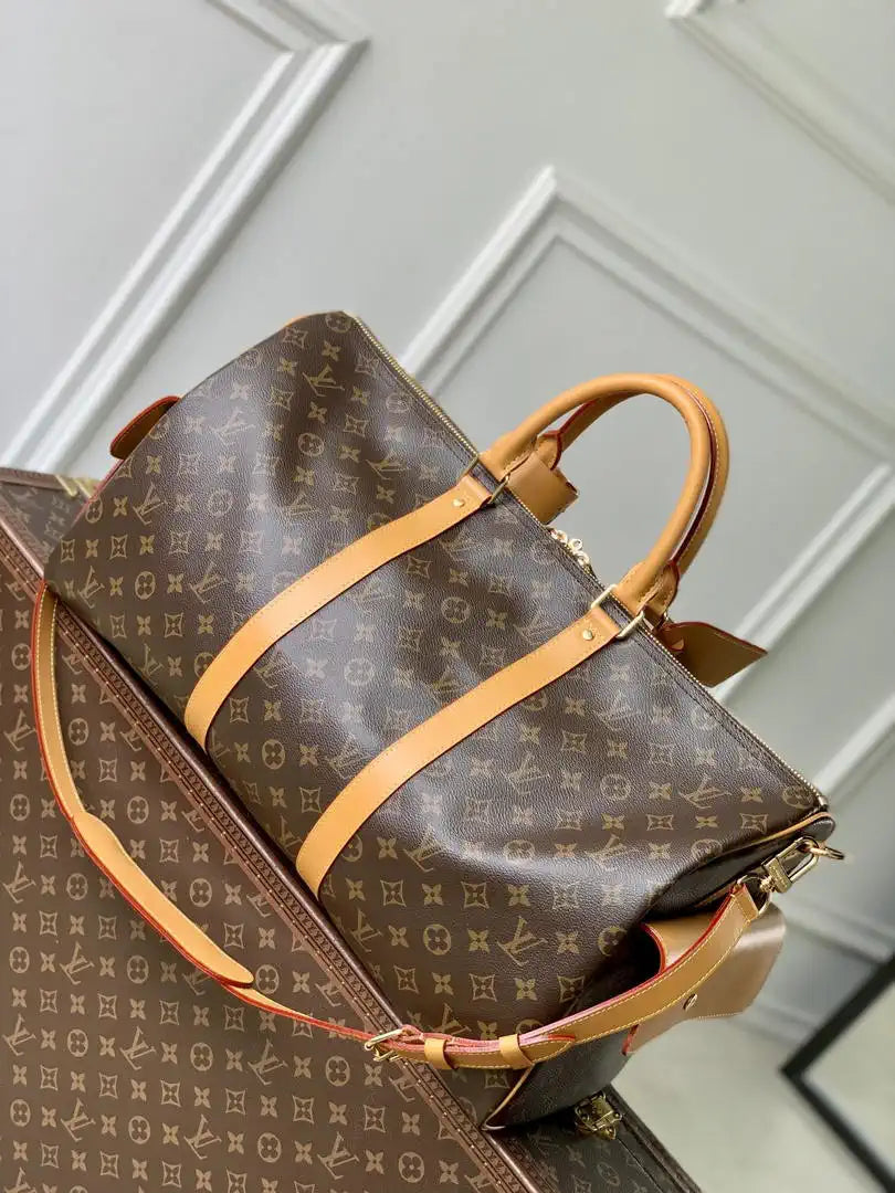 LV M14735 Louis Vuitton Keepall Cargo 50 Travel Bag Monogram