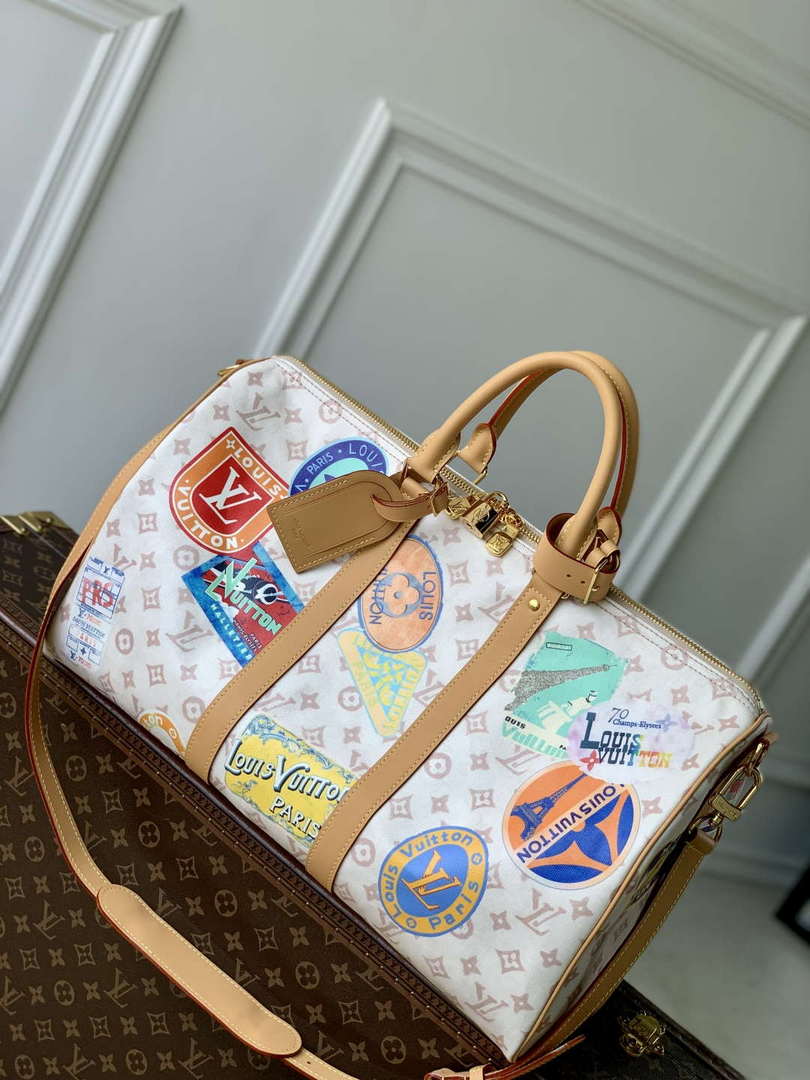 LV M14736 Louis Vuitton Keepall Bandouliere 45 Bag Monogram