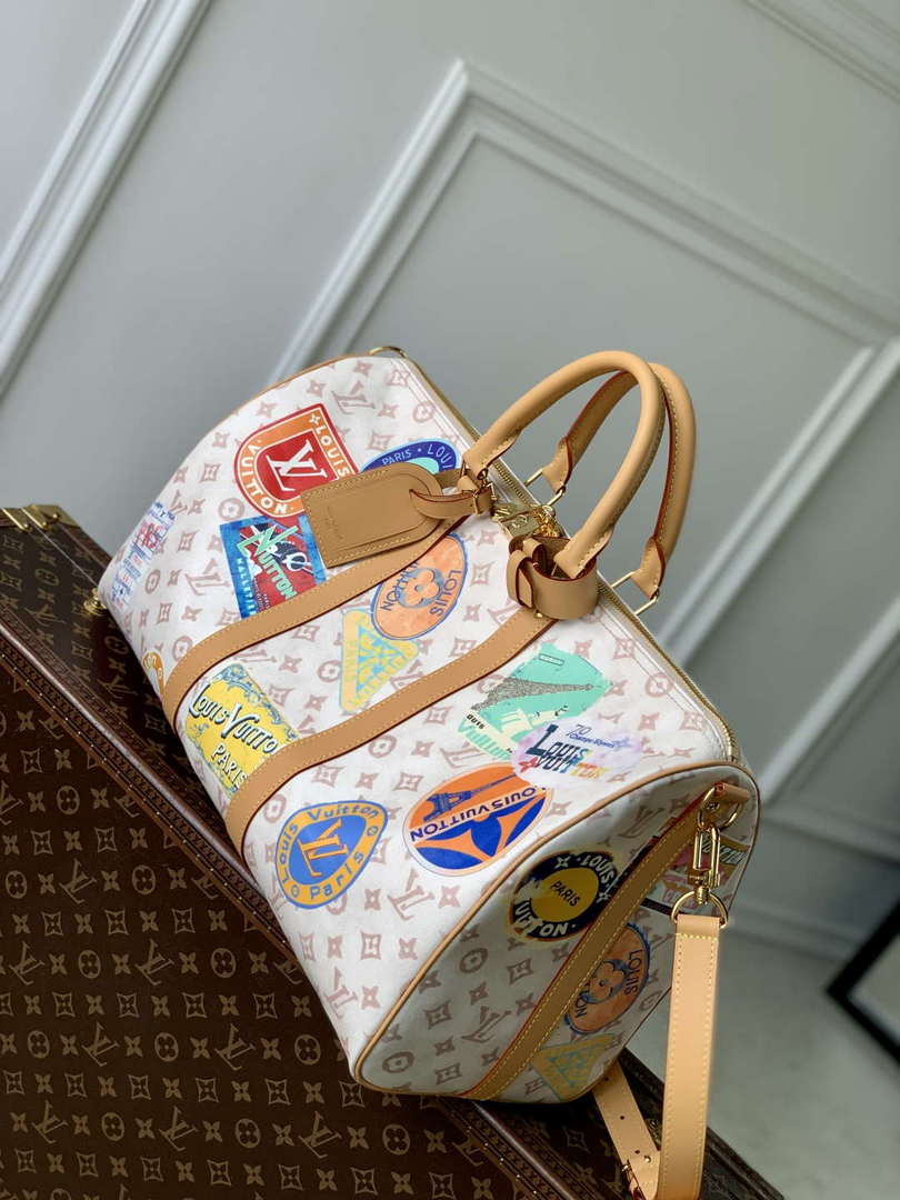 LV M14736 Louis Vuitton Keepall Bandouliere 45 Bag Monogram