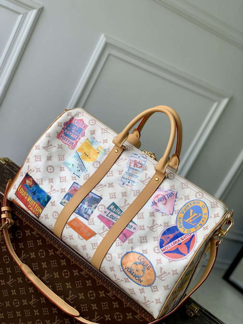 LV M14736 Louis Vuitton Keepall Bandouliere 45 Bag Monogram