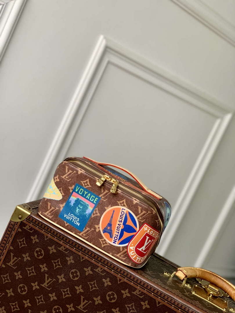 LV M14744 Louis Vuitton Toiletry Bag 2 Compartments Monogram - Default Title - View 1