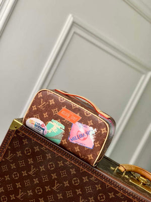 LV M14744 Louis Vuitton Toiletry Bag 2 Compartments Monogram - Default Title - View 3